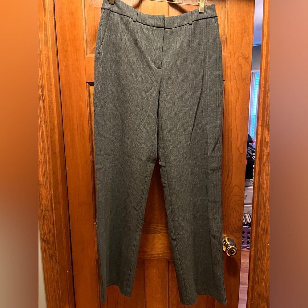 Grey and black dress pants